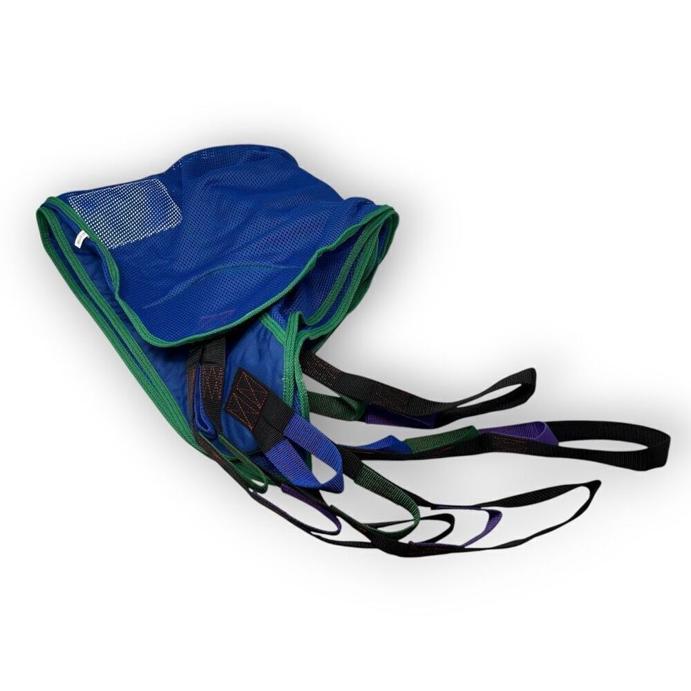 Proactive Full Body Mesh Patient Lift Sling W/commode Blue Size Large 30115